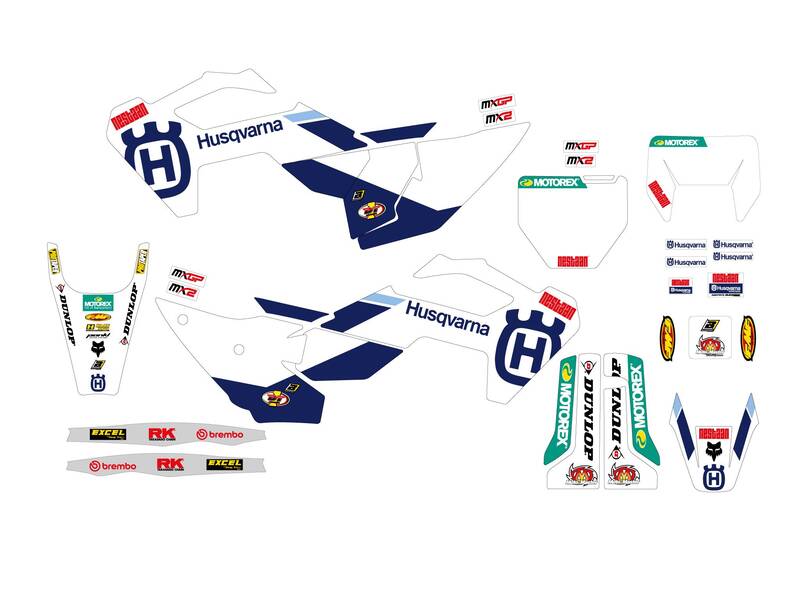 BBIRD STICKERS REPLICA HUSQ 25, MLT