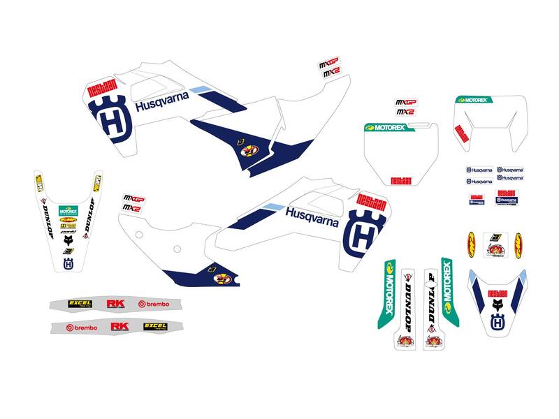 BBIRD STICKERS REPLICA HUSQ 25, MLT