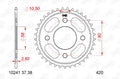 AFAM RR SPROC 420 STEEL ST 10241, 37, BL