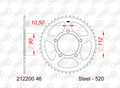 AFAM RR SPROC 520 STEEL 212200, 46, STL