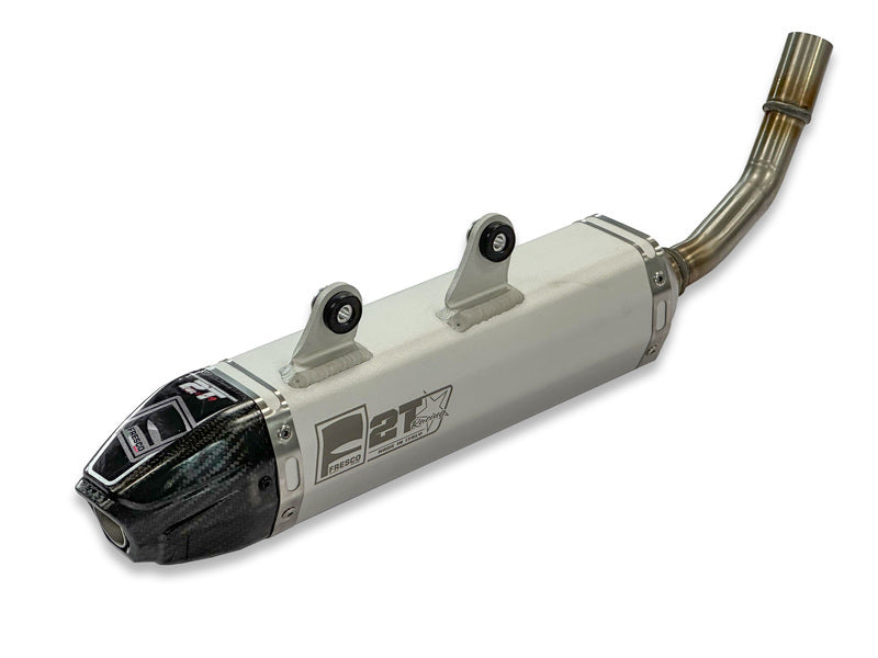 FRESC EXHAUST CARBY MUFFLER, WHT/CAR