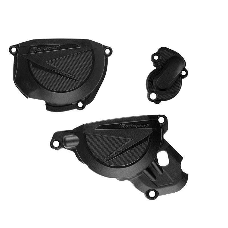 POLIS CLUTCH+IGNITION COVER KIT, BLK