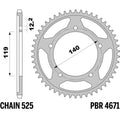 PBR RR SPROC 525 STEEL 4671, 46