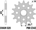 PBR FR SPROC 520 STEEL 2342, 17