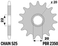 PBR FR SPROC 525 STEEL 2350, 14