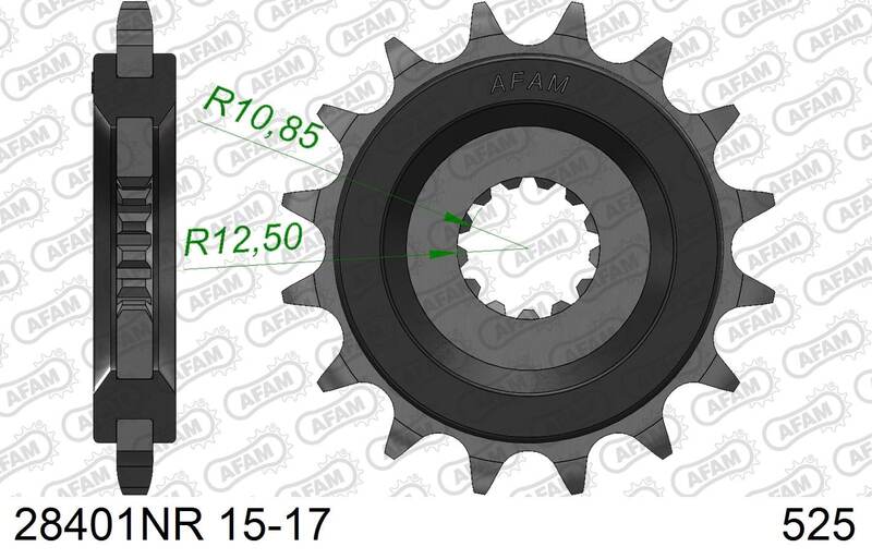 AFAM FR SPROC 525 STEEL NF 28401NR, 16