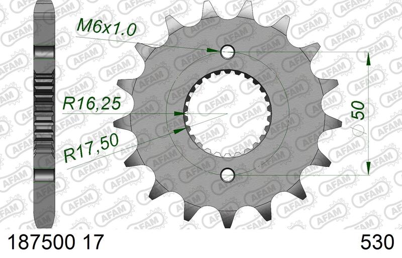 AFAM FR SPROC 530 STEEL ST 187500, 17