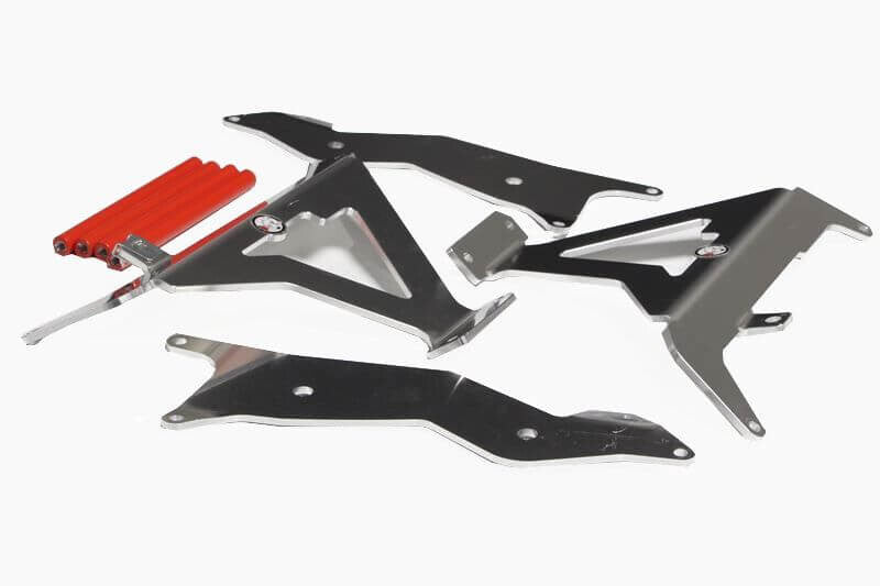 AXP RADIATOR BRACES, RED