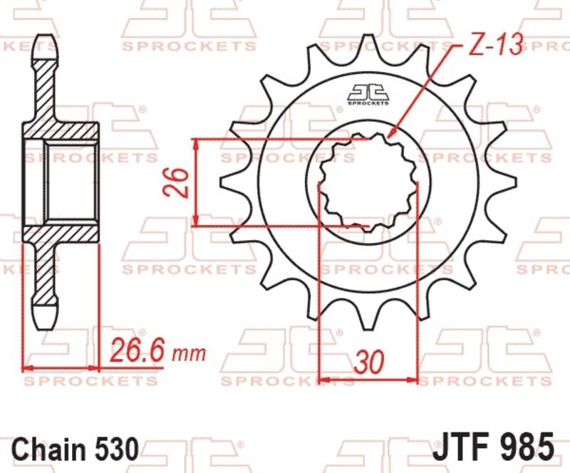 JTSPR FR SPROC 530 STEEL NFR 985, 19