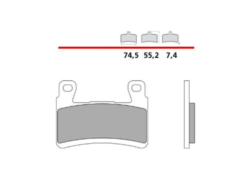BREMB BRAKE PADS 107A48617 SINTER METAL