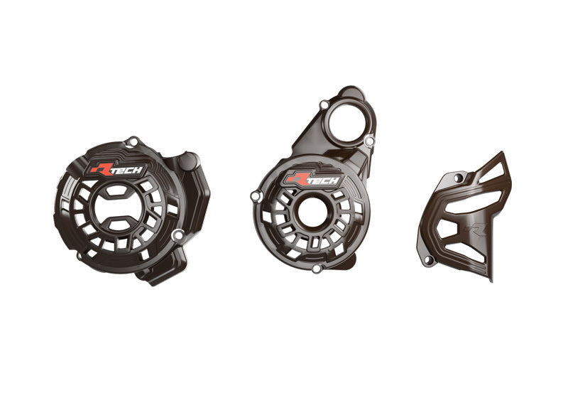 RTECH PLASTIC CARTER PROTECTORS, BLK