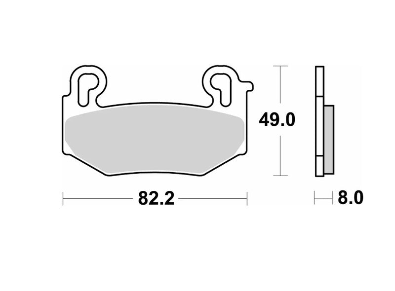 BREMB BRAKE PADS 07BB42LA SINTER METAL