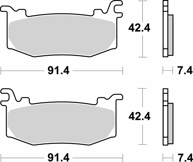 BREMB BRAKE PADS 07BB44SA SINTER METAL