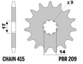 PBR FR SPROC 415 STEEL ST 209, 13