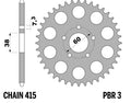 PBR RR SPROC 415 STEEL 3, 34