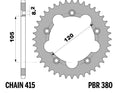 PBR RR SPROC 415 STEEL 380, 40