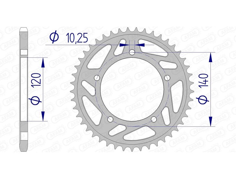 AFAM RR SPROC 520 ALU 15605K, 48