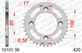 AFAM RR SPROC 420 STEEL 10101, 38