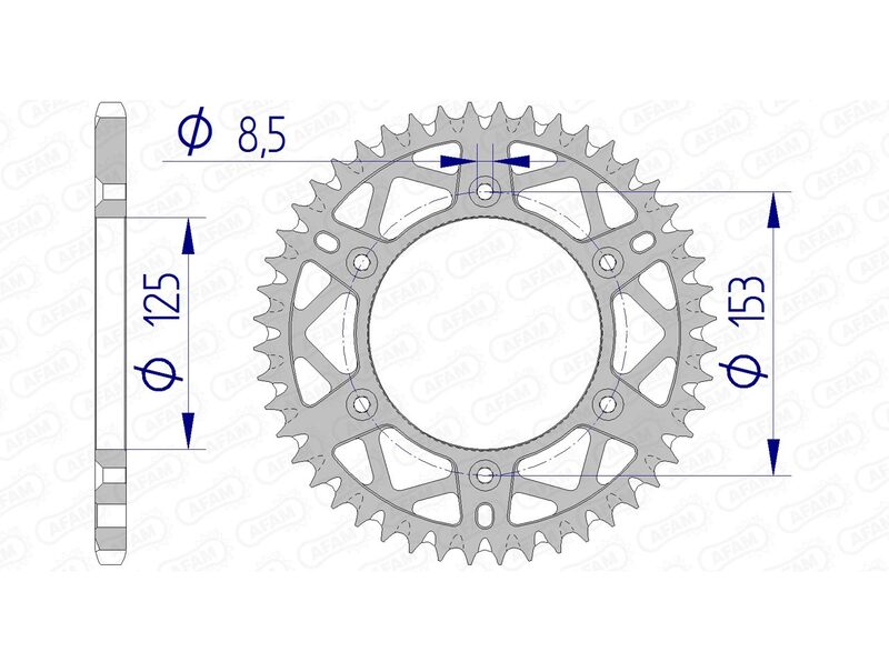 AFAM RR SPROC 520 ALU 11212K, 43