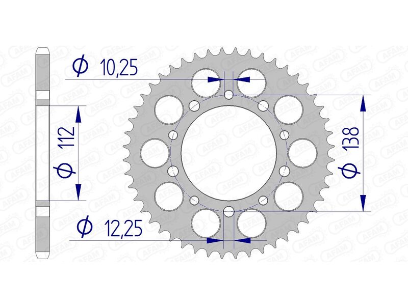 AFAM RR SPROC 520 ALU 11509K, 47
