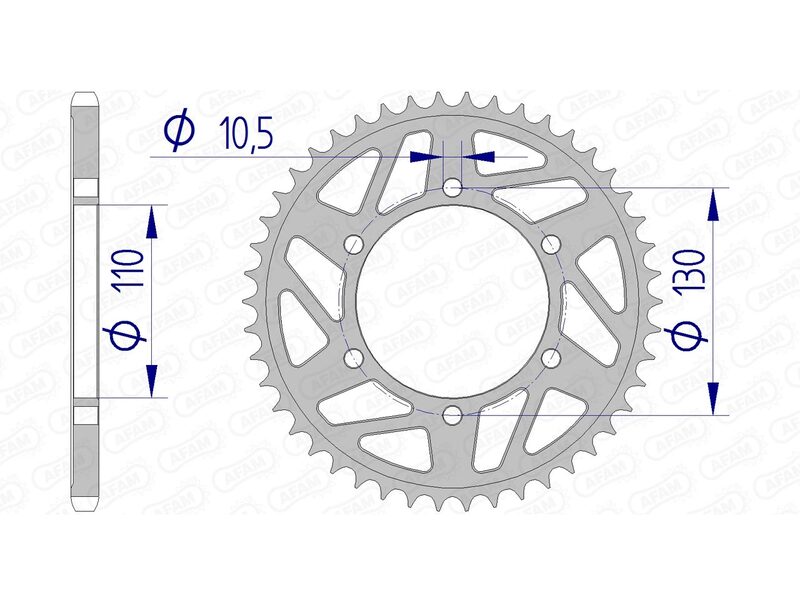AFAM RR SPROC 520 ALU 13814K, 41