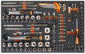 BETA FOAM RATCHET SOCKET SET 1/4 1/2