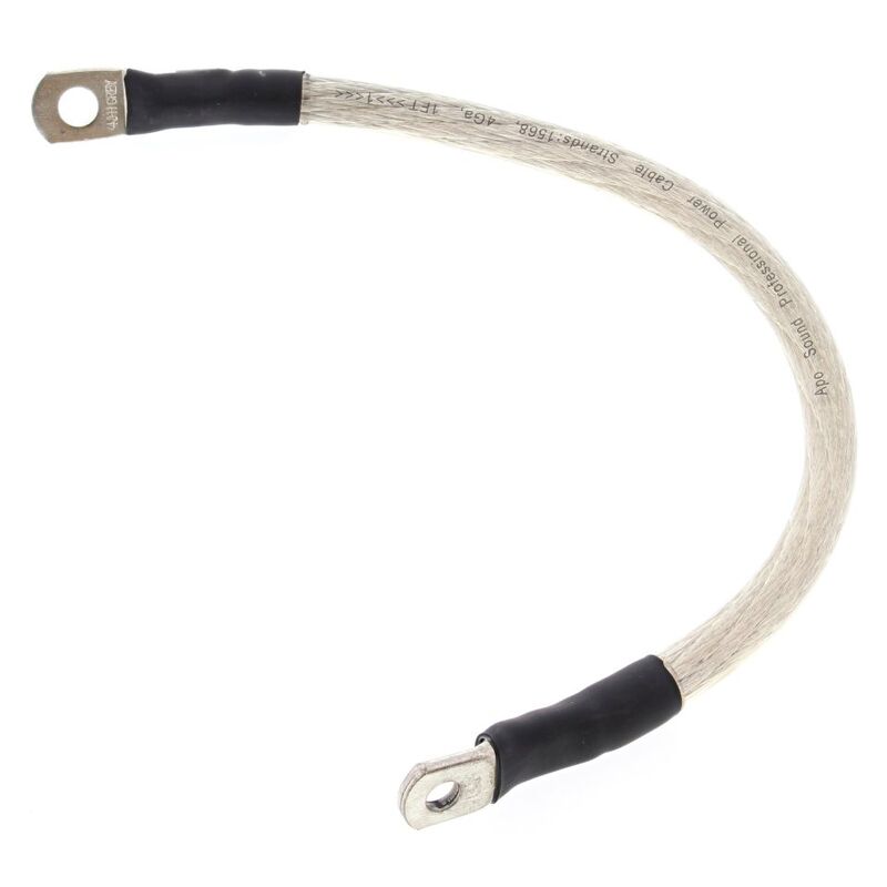 ALLBA BATTERY CABLE 13" CLEAR 1/4"+5/16"
