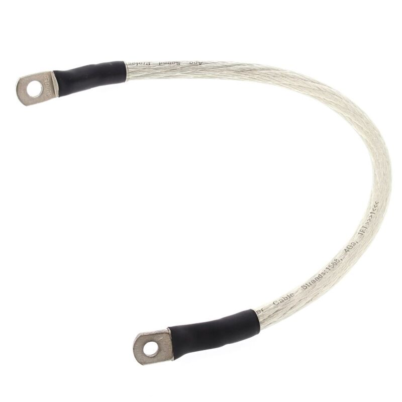 ALLBA BATTERY CABLE 15" CLEAR 1/4"+5/16"