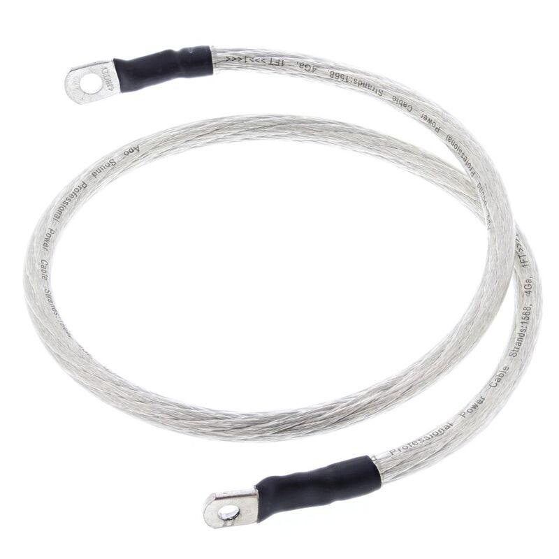 ALLBA BATTERY CABLE 33" CLEAR 1/4"+5/16"