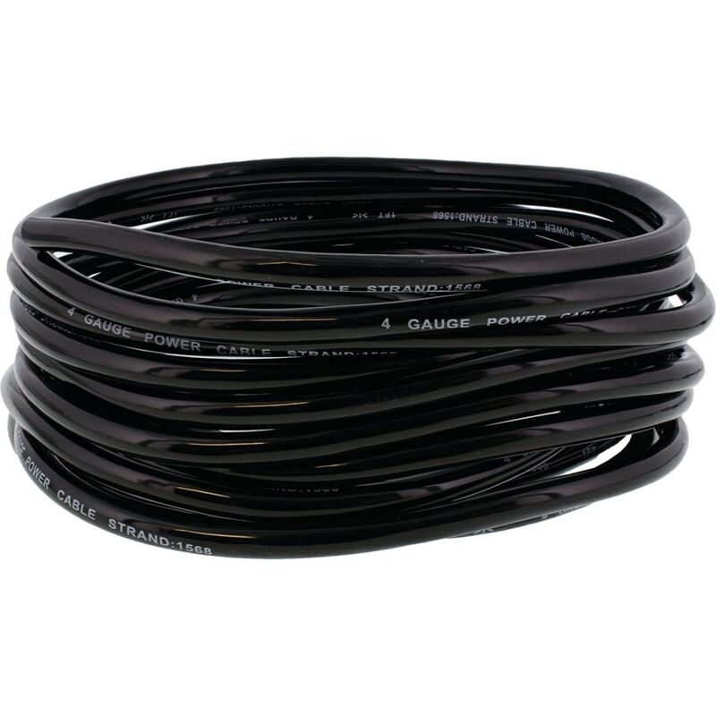 ALLBA BATTERY CABLE BULK 25FT 7,6M BLACK