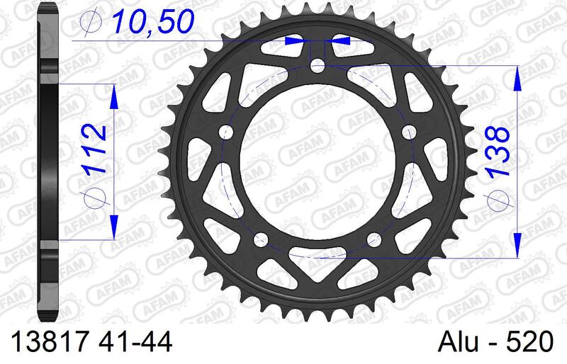 AFAM RR SPROC 520 ALU 13817K, 43
