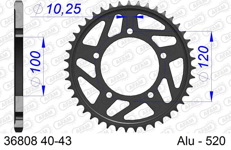 AFAM RR SPROC 520 ALU 36808K, 41