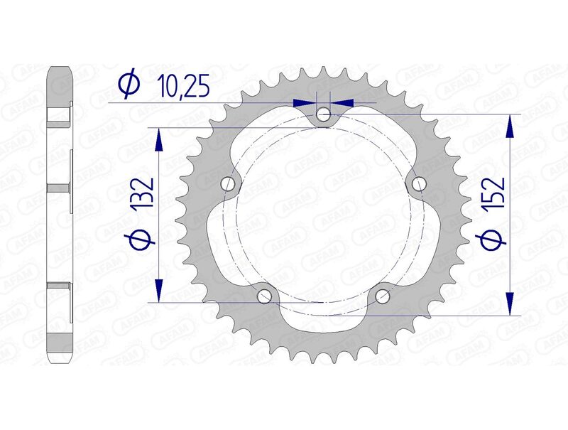 AFAM RR SPROC 525 ALU 93836K, 41
