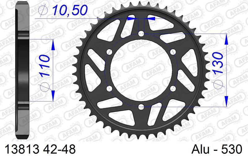AFAM RR SPROC 530 ALU 13813K, 44