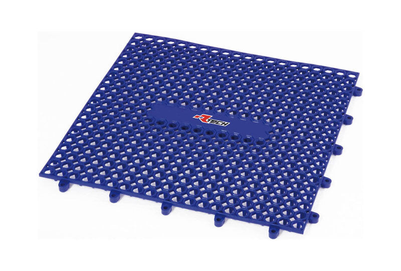 RTECH RUBBER MODULAR MAT 9PC , BLU