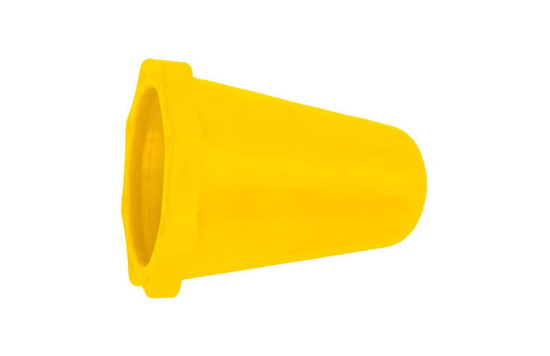 RTECH SILENCER END CAP 40-65MM, YEL