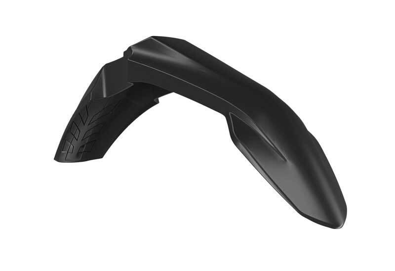 RTECH PLASTIC VENTED FRONT FENDER, BLK