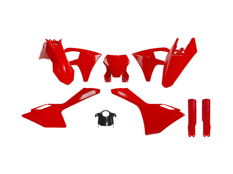 RTECH PLASTIC KIT 7PCS, RED/BLK