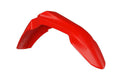 RTECH PLASTIC FRONT FENDER VENTED, RED