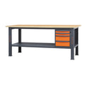 BETA WOOD BENCH 4 DRW C58BC-W2,1, ORG