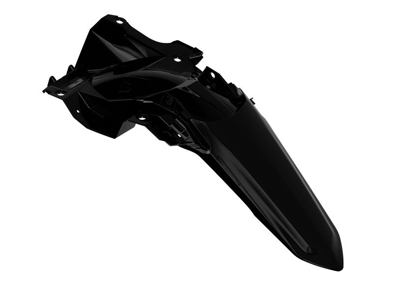RTECH PLASTIC REAR FENDER, BLK