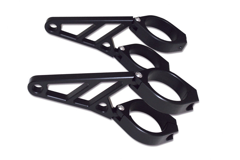 HIGHS CNC ALU H/L BRKT 42-43MM BLK