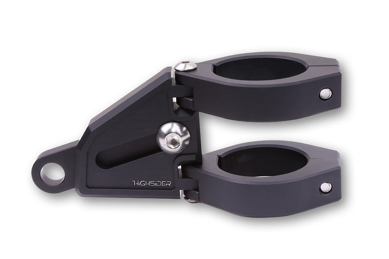 HIGHS CNC ALU H/L BRKT EXT 42-43MM BLK