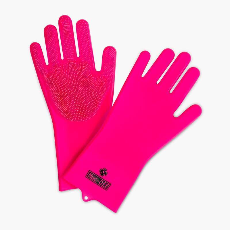 MUOFF SCRUBBER GLOVES, XL, PNK