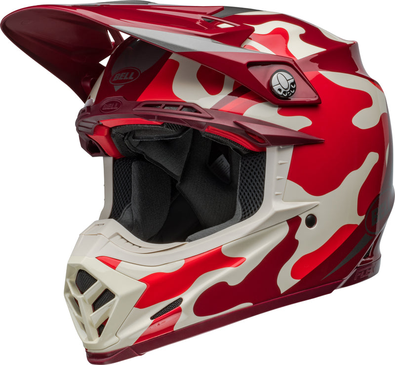 BELL HELMT MOTO9S FLEX MECHANT, RED, L