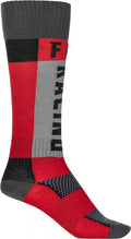 FLY SOX MX THICK, RED, S/M