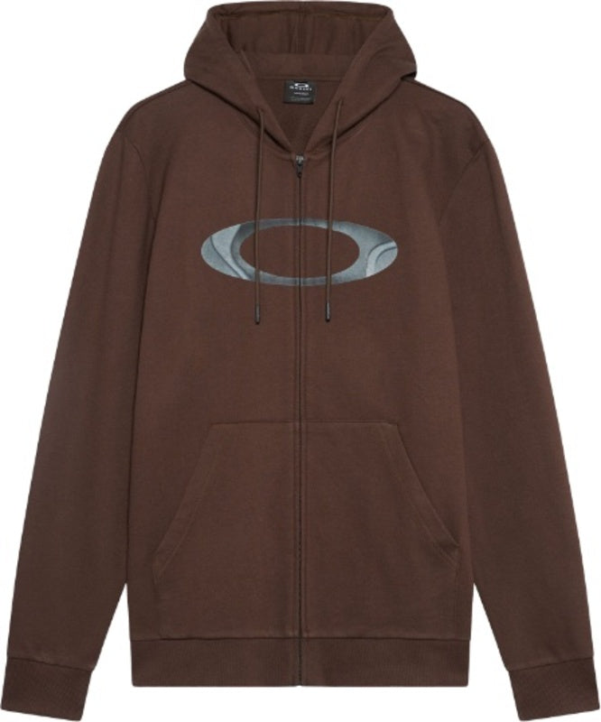 OAKLY HOODIE NEW ELLIPSE ZIP, BRN, L