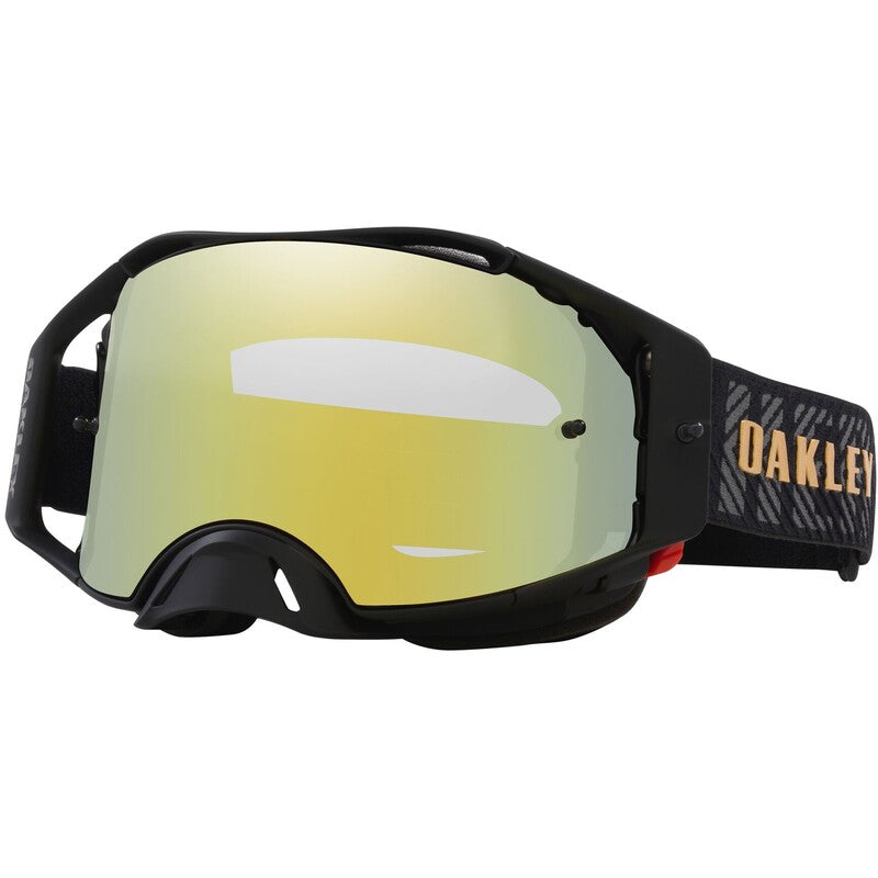 OAKLY GOGGL AIRBR HERLINGS 24K, BLK/GLD
