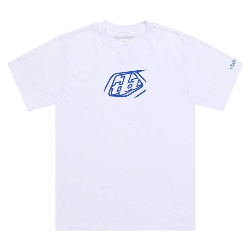 TLD T-SHIRT BADGE, WHT, XL