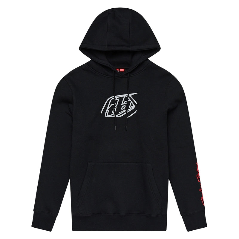 TLD HOODIE BADGE, BLK, 2XL